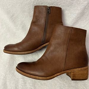 Women's Kork Ease Zip On Ankle Boot Mayten Tan Aztec Brown Leather Size 81/2M